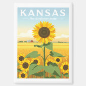 Aimant Vintage Kansas (Recto)