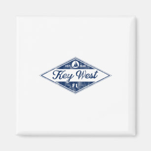 Aimant Vintage Key West Florida Keys Établi 1828 Bea