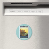 Aimant Vintage Le Maroc Maroc (In Situ (Lave-vaisselle))