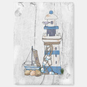 Aimant Vintage Leuchtturm mit schiff  (Recto)