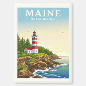 Aimant Vintage Maine (Recto)