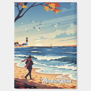 Aimant Vintage Manasquan New Jersey Voyage