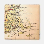 Aimant Vintage Map of Cape Cod (Devant)