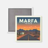 Aimant Vintage Marfa Texas (Recto/Verso)