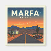 Aimant Vintage Marfa Texas (Devant)