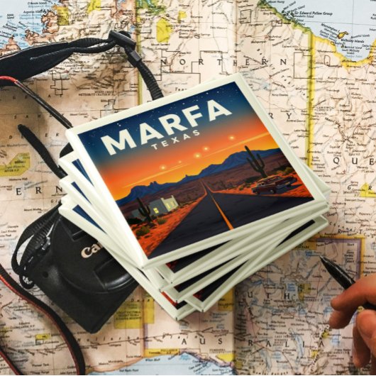 Aimant Vintage Marfa Texas