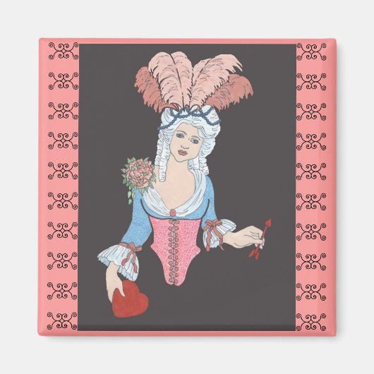 Aimant Vintage Marie (Devant)