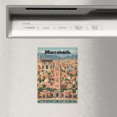 Aimant Vintage Marrakech Morocco Architecture Travel (In Situ (Lave-vaisselle))