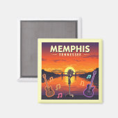Aimant Vintage Memphis Tennessee (Recto/Verso)
