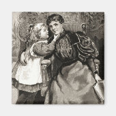 Aimant Vintage mère et fille (Devant)