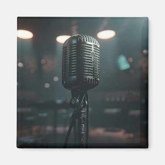 Aimant Vintage microphone (Devant)