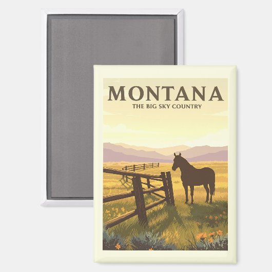 Aimant Vintage Montana (Recto/Verso)