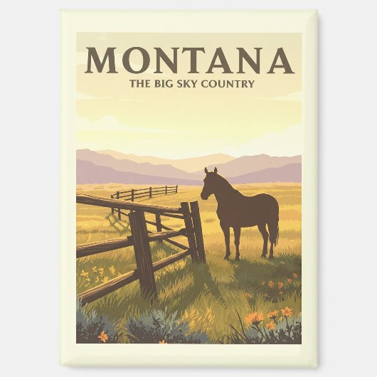 Aimant Vintage Montana (Recto)