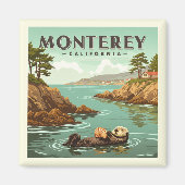 Aimant Vintage Monterey Californie (Devant)