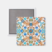 Aimant Vintage motif floral, William Morris (Recto/Verso)