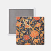 Aimant Vintage motif floral, William Morris (Recto/Verso)