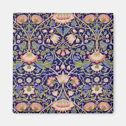 Aimant Vintage motif floral, William Morris (Devant)