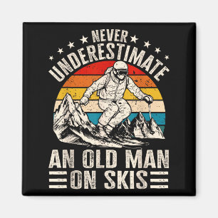 Aimant Vintage N'est Jamais Sous-Estimer Un Vieil Homme S
