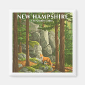 Aimant Vintage New Hampshire (Devant)