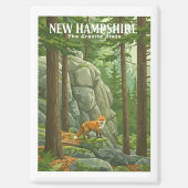Aimant Vintage New Hampshire (Recto)
