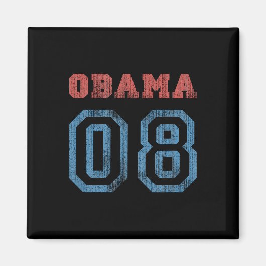 Aimant Vintage Obama 08 (Devant)