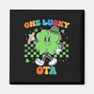 Aimant Vintage One Lucky Ota St Patrick Day School Istant