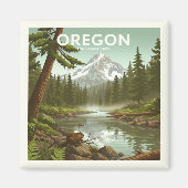 Aimant Vintage Oregon (Devant)