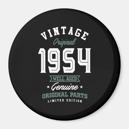 Aimant Vintage Original 1954 Bien Agé (Devant)