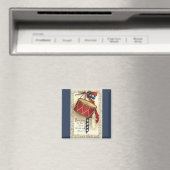 Aimant Vintage Patriotique, Tambours avec notes musicales (In Situ (Lave-vaisselle))