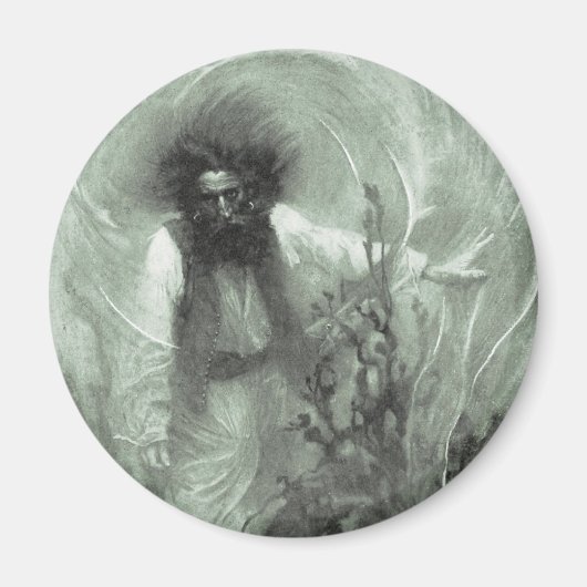 Aimant Vintage Pirates, capitaine Goldsack par Howard Pyl (Devant)