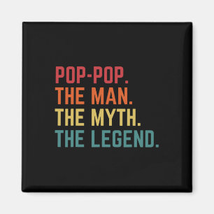 Aimant Vintage Pop-pop Homme Mythe Légende Papa Père gran