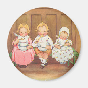 Aimant Vintage Porridge Porridge Hot Childrys Nursery Rhy
