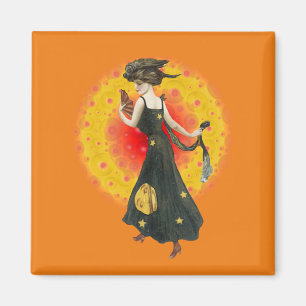 Aimant vintage pour fille glamour