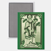 Aimant vintage pour la Saint-Patrick (Recto/Verso)