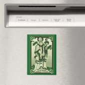 Aimant vintage pour la Saint-Patrick (In Situ (Lave-vaisselle))