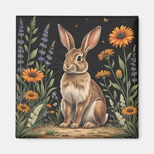 Aimant Vintage Rabbit (Devant)