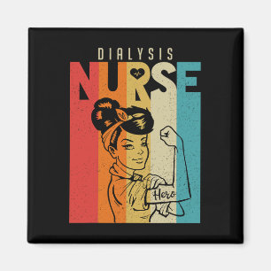 Aimant Vintage Rosie L'infirmière dialyse Riveter