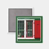 Aimant Vintage rouge vert blanc néerlandais (Recto/Verso)