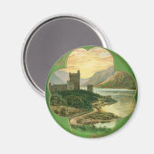 Aimant Vintage Saint-Patricks Jour Salutations Shamrock C (Recto/Verso)