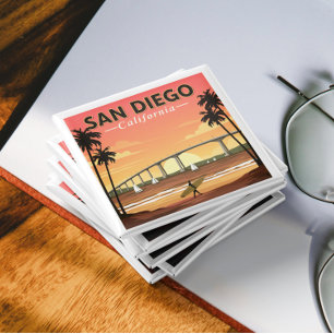 Aimant Vintage San Diego