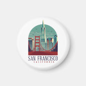 Aimant Vintage San Francisco (Devant)