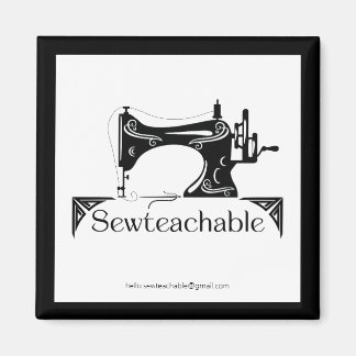 Aimant Vintage Sewing Machine, Sewteachable