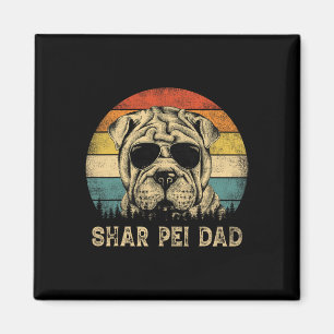 Aimant Vintage Shar Pei Papa Amoureux de les chiens Père&
