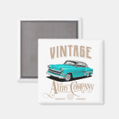 Aimant vintage société automobile (Recto/Verso)