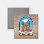 Aimant Vintage souvenir d'Allemagne (Recto/Verso)