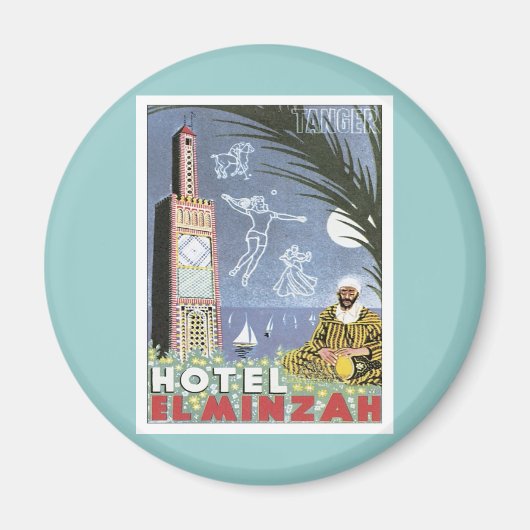 Aimant Vintage Tanger Maroc (Devant)