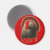 Aimant Vintage Thanksgiving Turquie (Recto/Verso)