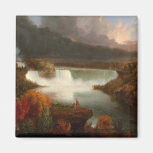 Aimant Vintage Thomas Cole Vue éloignée des chutes du Nia