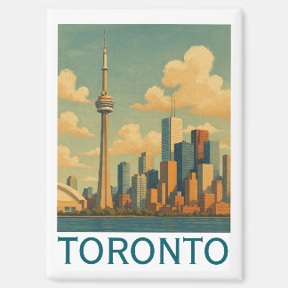 Aimant Vintage Toronto Canada - Tour CN Skyline
