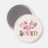 Aimant Vintage Tu es aimé (Recto/Verso)